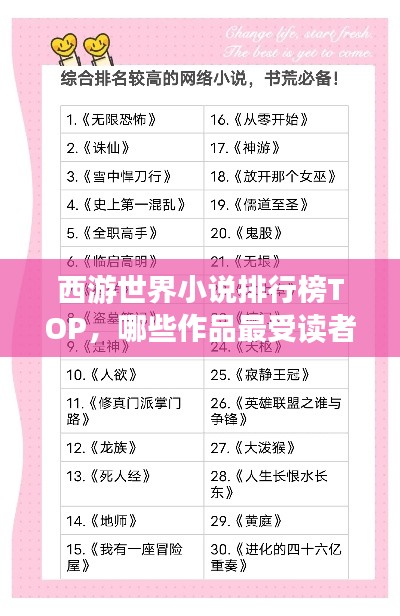 西游世界小说排行榜TOP，哪些作品最受读者喜爱？