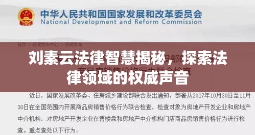 刘素云法律智慧揭秘，探索法律领域的权威声音