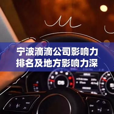 宁波滴滴公司影响力排名及地方影响力深度解析