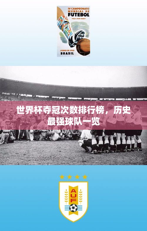 世界杯夺冠次数排行榜，历史最强球队一览