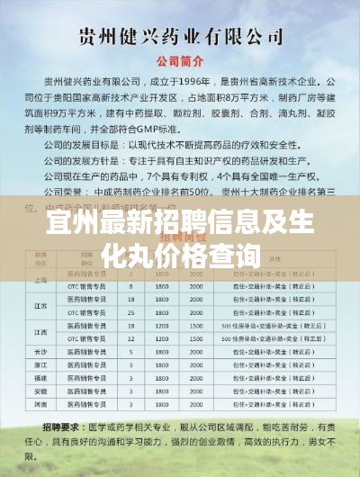 宜州最新招聘信息及生化丸价格查询