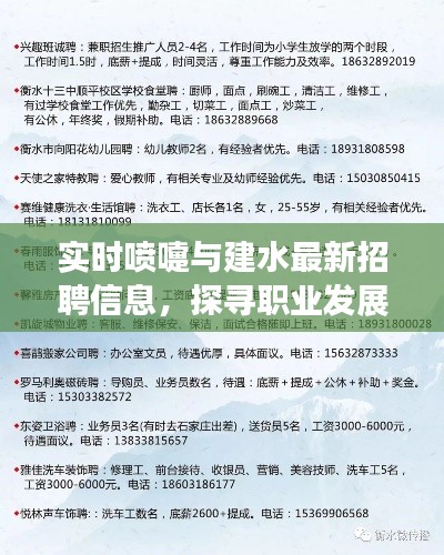 实时喷嚏与建水最新招聘信息,探寻职业发展无限机遇