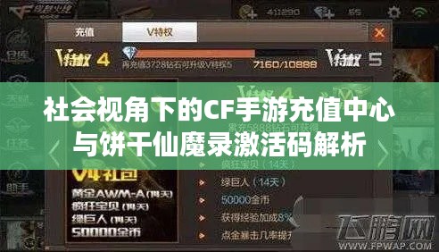 社会视角下的CF手游充值中心与饼干仙魔录激活码解析