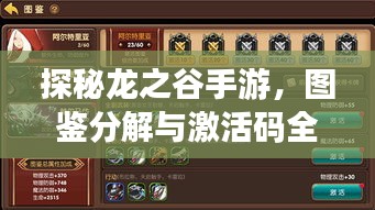 探秘龙之谷手游,图鉴分解与激活码全攻略