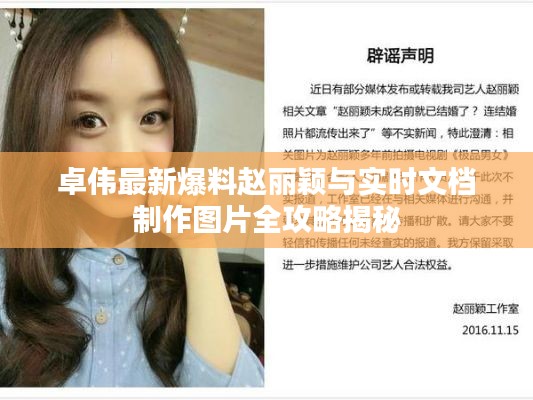 卓伟最新爆料赵丽颖与实时文档制作图片全攻略揭秘