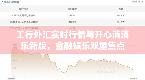 工行外汇实时行情与开心消消乐新版，金融娱乐双重焦点