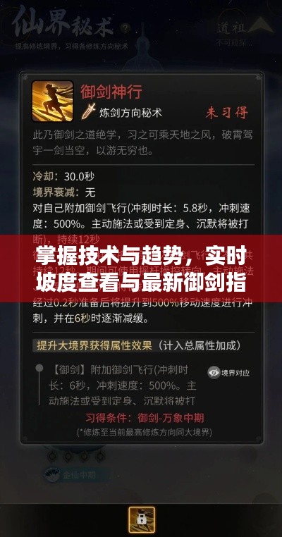 掌握技术与趋势，实时坡度查看与最新御剑指南
