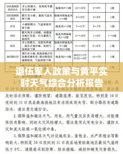退伍军人政策与黄平实时天气综合分析报告