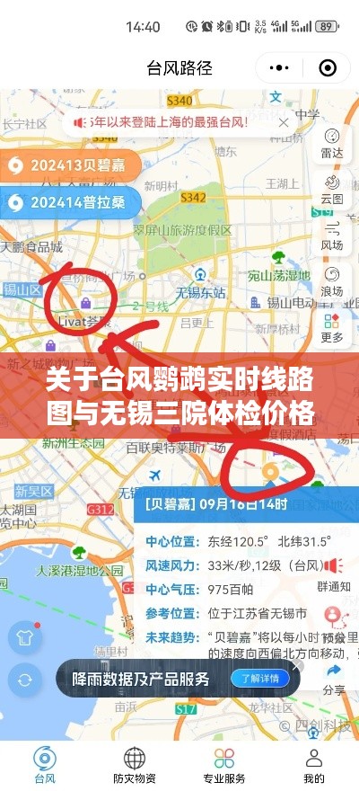 关于台风鹦鹉实时线路图与无锡三院体检价格的综合解析