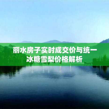 丽水房子实时成交价与统一冰糖雪梨价格解析