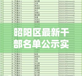 昭阳区最新干部名单公示实时更新,006105干部名单揭晓